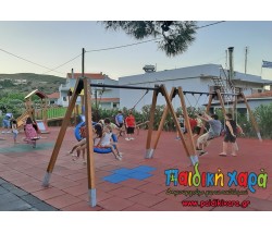 Εκσυγχρονισμός παιδικής χαράς με δάπεδο ασφαλείας EPDM στα Καρδάμυλα Δήμου Χίου (ΒΙΝΤΕΟ)